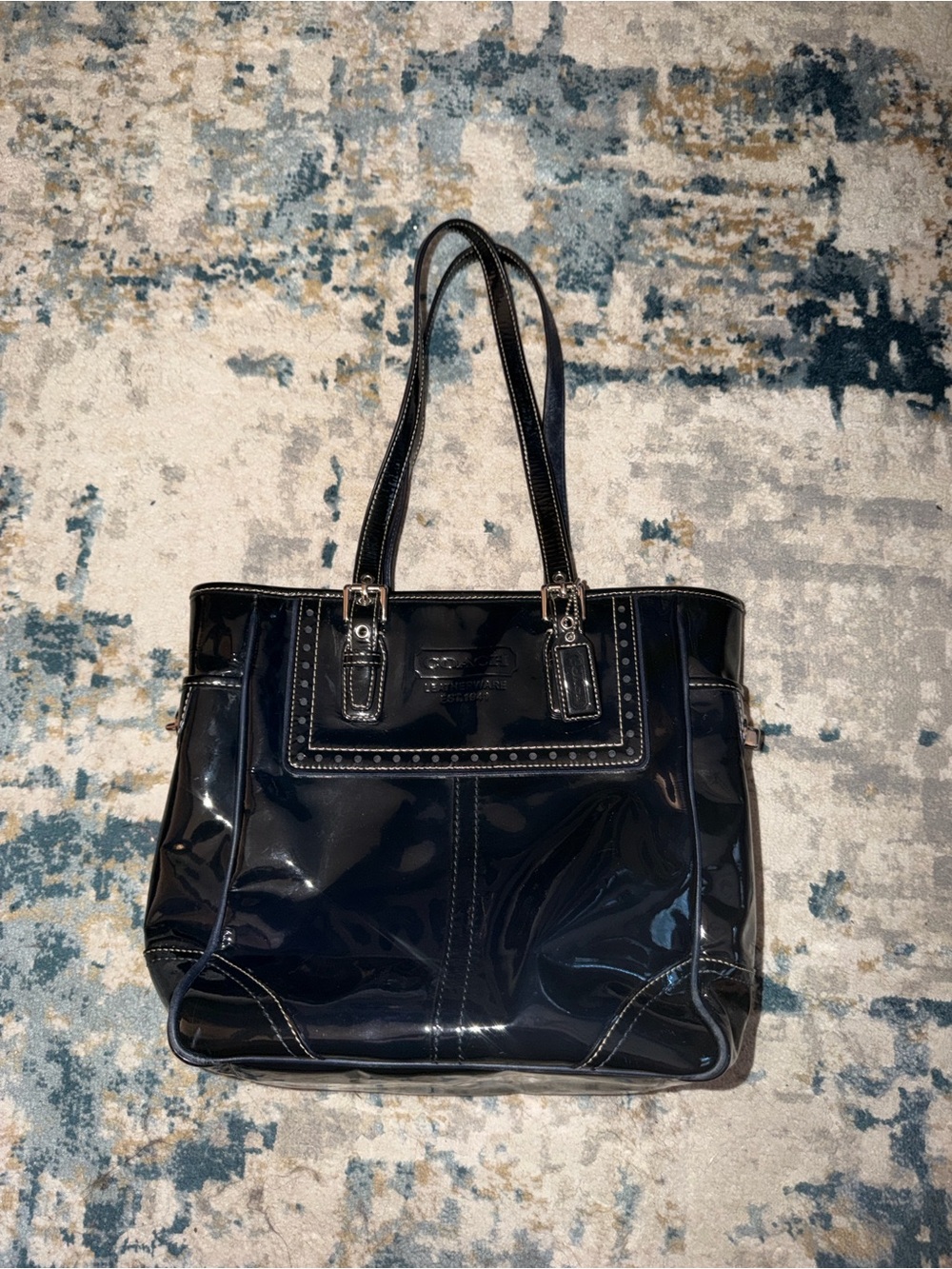 Coach gallery tote black vintage